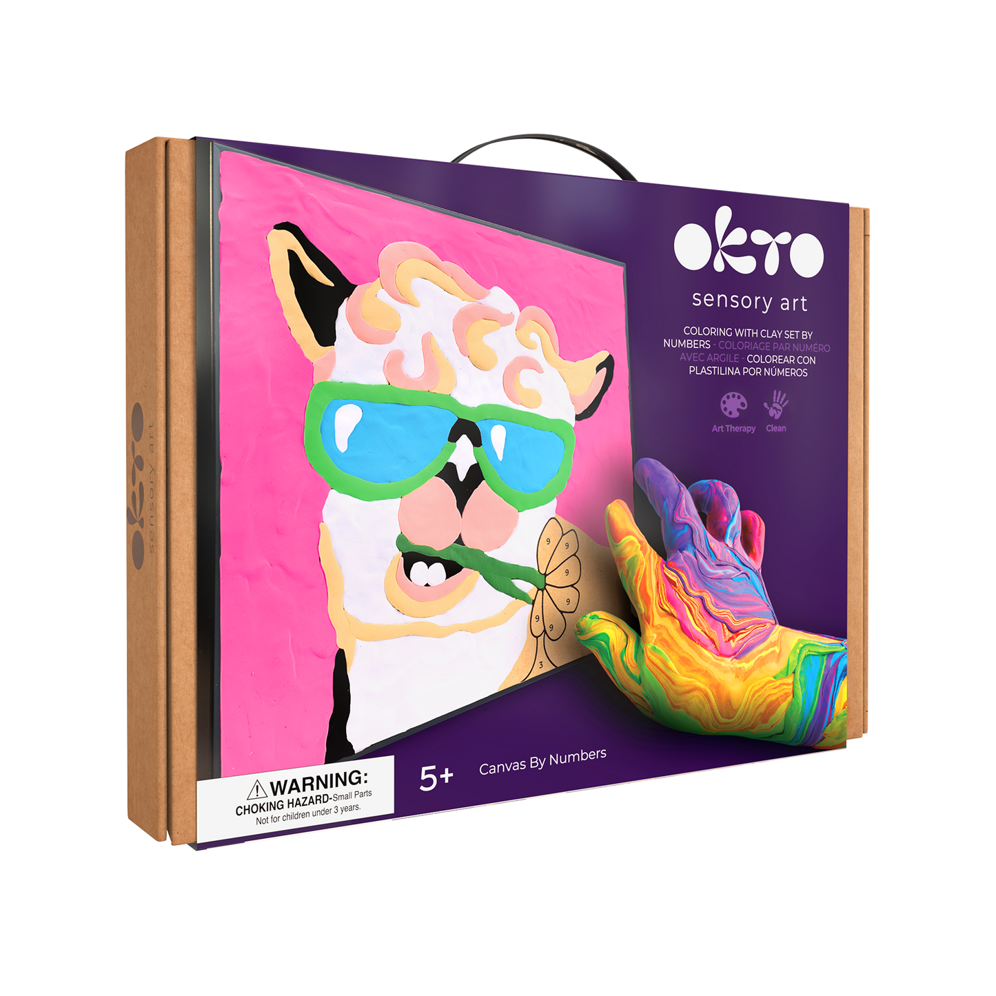OKTO Clay by Numbers — Lama — (16.54×12.01 in) — Ages 5+