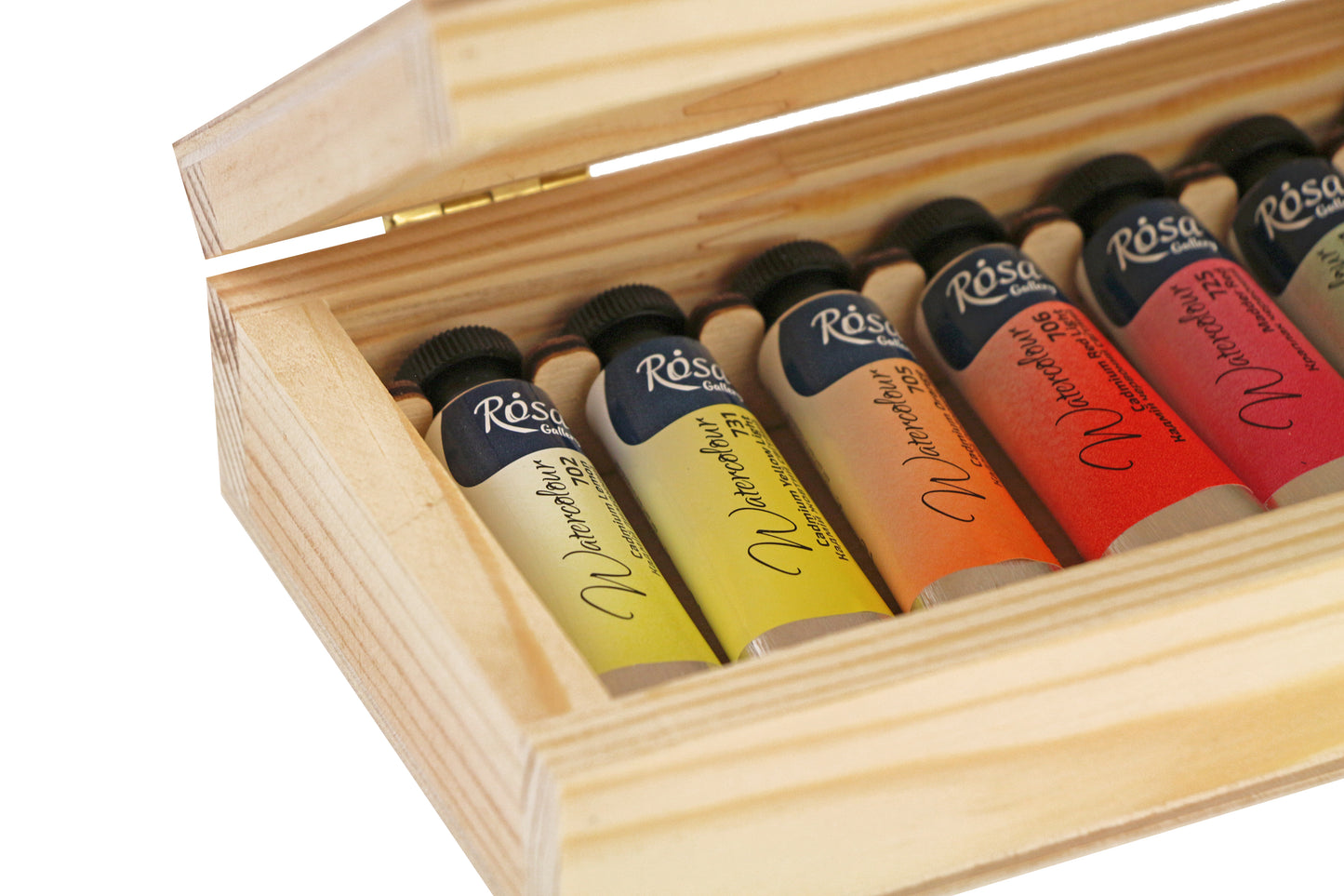 Watercolor paints "Classic", wooden box, 14 colors, tube