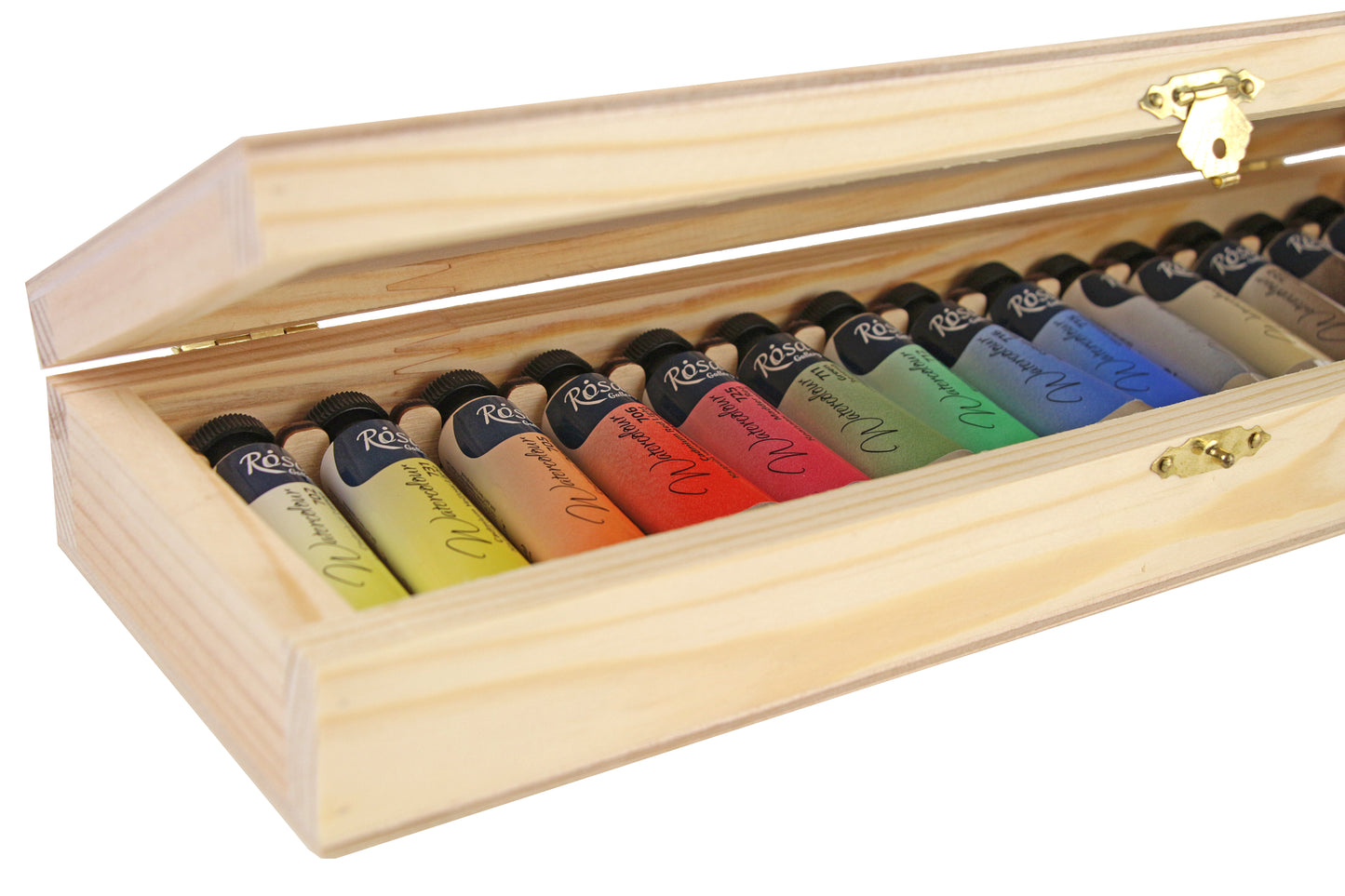 Watercolor paints "Classic", wooden box, 14 colors, tube