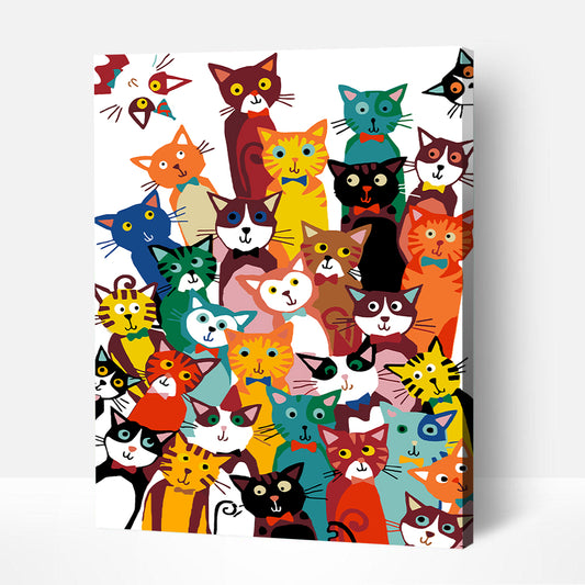 Artwille DIY Paint by Numbers for Adults and Kids - 31 Kittens
