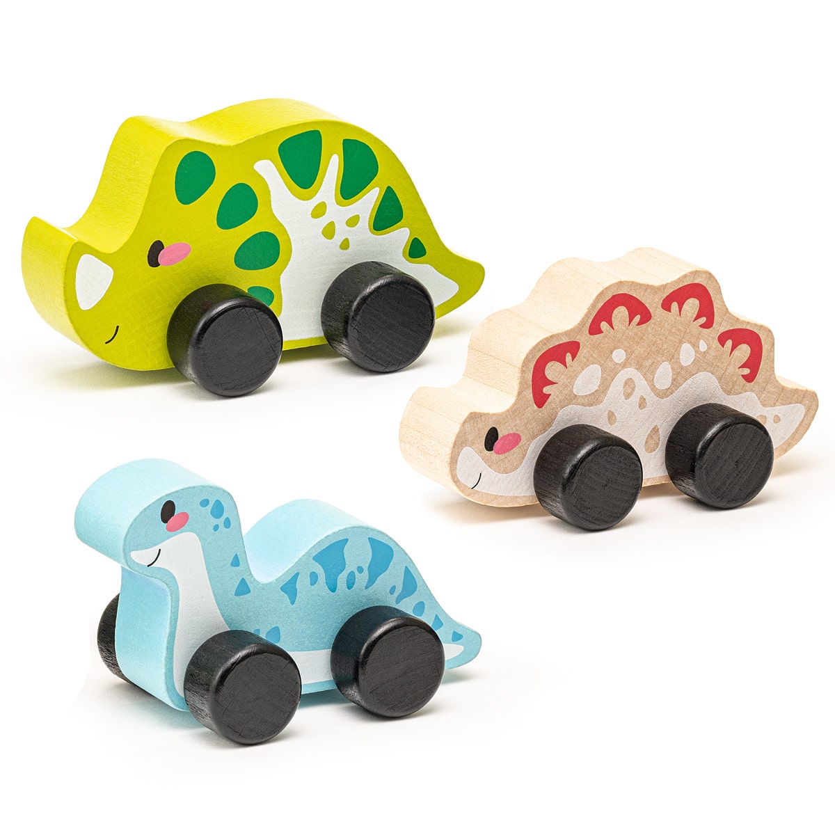 Wise Elk/Cubika Wooden Toy Set - Joyful Dinos