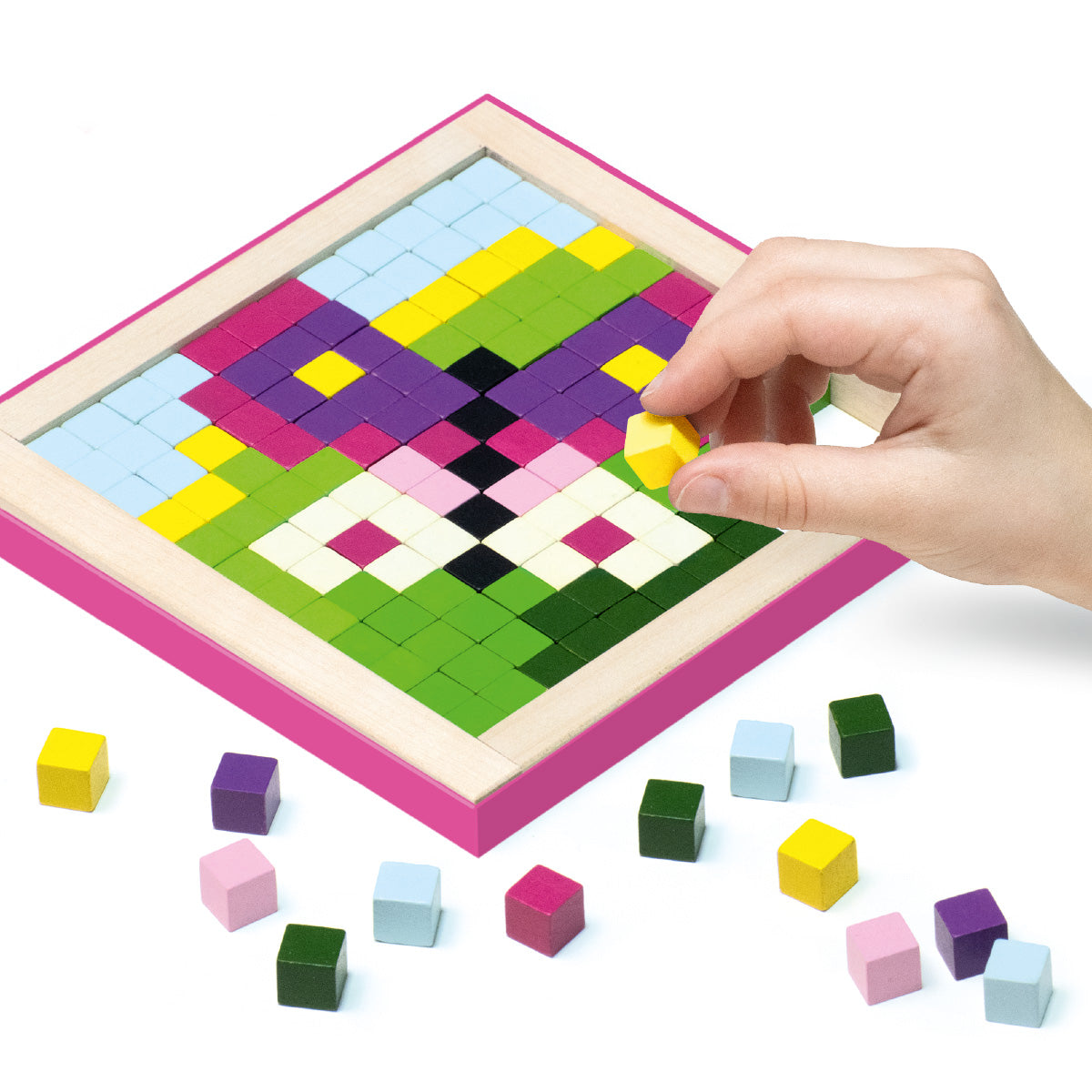 Wise Elk/Cubika Wooden Mosaic Kit - Wooden Pixels Magic 250 pcs