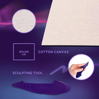 OKTO Sensory Art 3D Painting “Koi Carps” – 11.8” x 15.7” Canvas Kit
