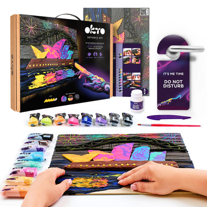 OKTO Air-Dry Clay 3D Painting Kit – #sydneyoperahouse (11.8 x 15.7 in)
