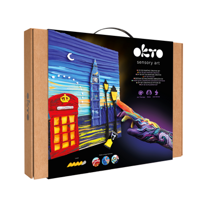 OKTO 3D Clay Painting — London City  (≈16×12 in) — Ages 14+