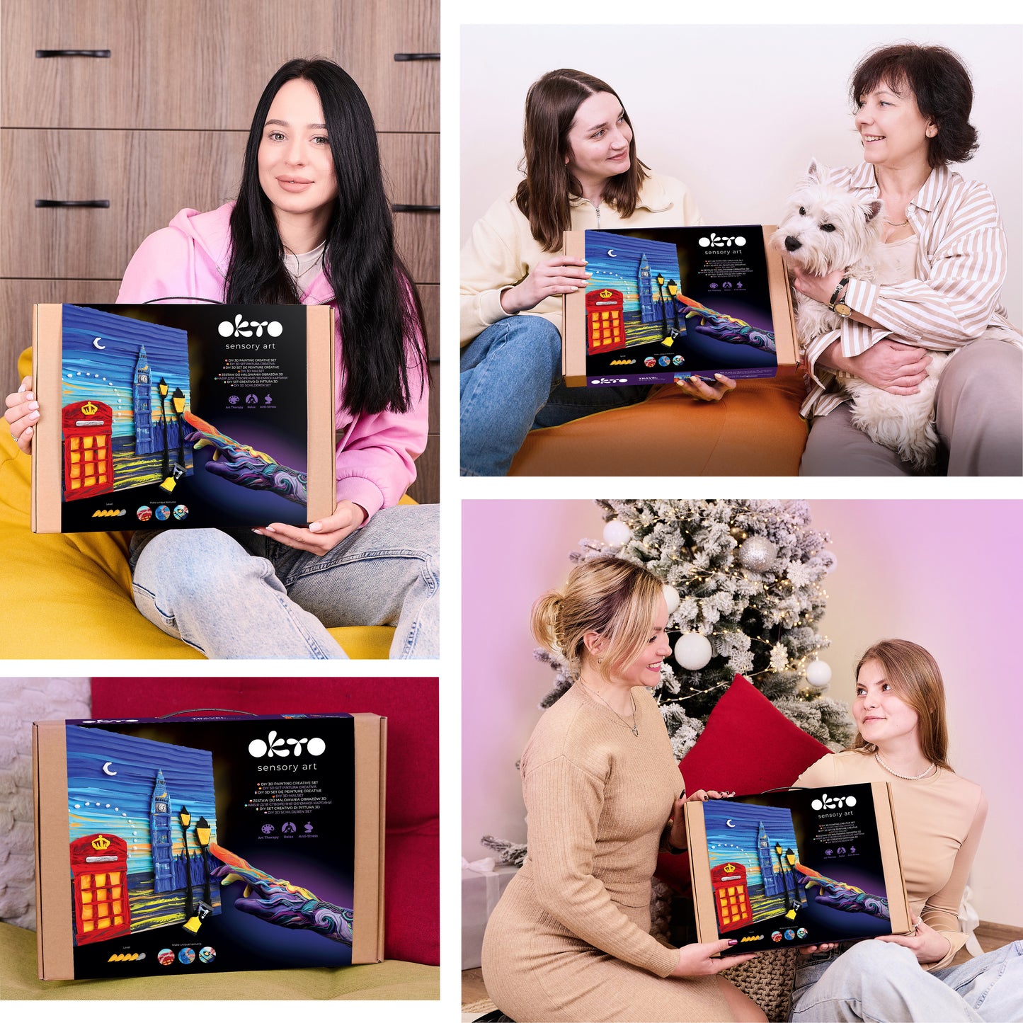 OKTO 3D Clay Painting — London City  (≈16×12 in) — Ages 14+