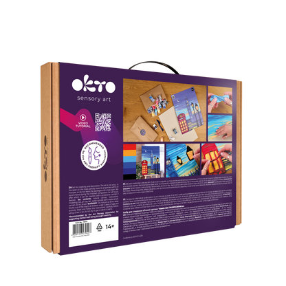 OKTO 3D Clay Painting — London City  (≈16×12 in) — Ages 14+