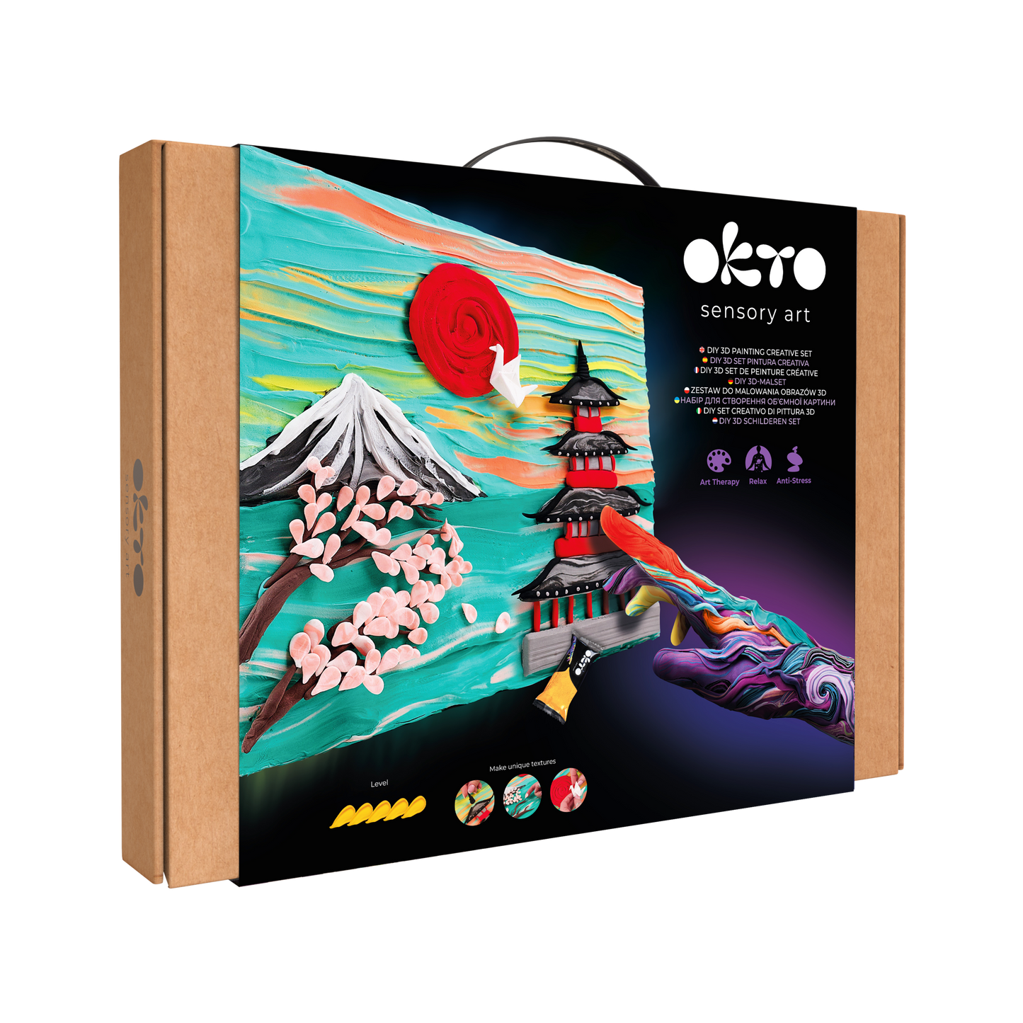 OKTO 3D Clay Painting — Japan  (≈16×12 in) — Ages 14+