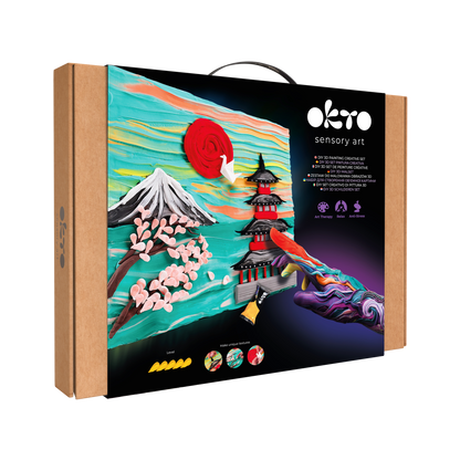 OKTO 3D Clay Painting — Japan  (≈16×12 in) — Ages 14+