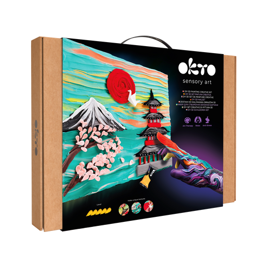 OKTO 3D Clay Painting — Japan  (≈16×12 in) — Ages 14+