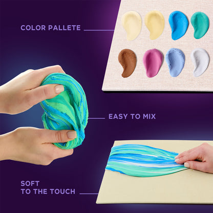 OKTO 3D Clay Painting — Lettering Calm (≈16×12 in) — Ages 14+