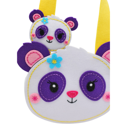 APLI Krapli - APLI Krapli Sewing Patterns Bag & Keychain Panda Printable Templates Materials Not Included Ages 10+