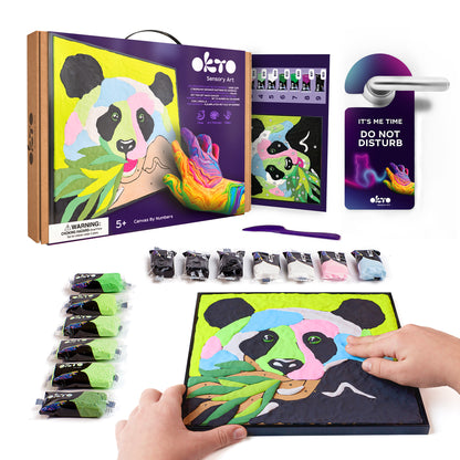 OKTO Clay-by-Numbers Kit – “Panda” (11.4” x 11.4”)