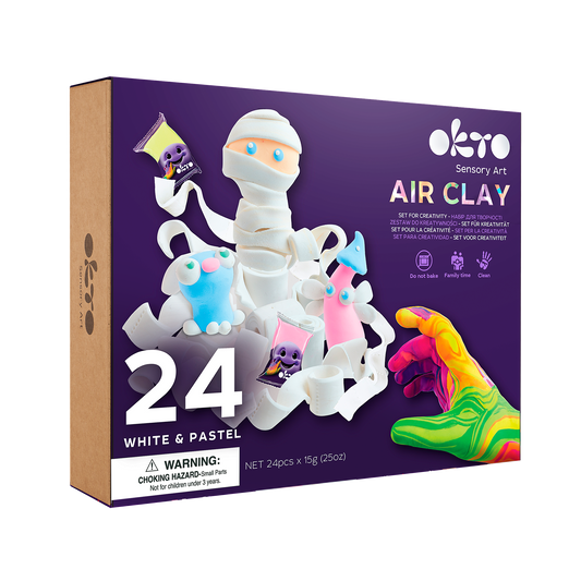OKTO Air Clay Set – 24 Colors “Pastel”