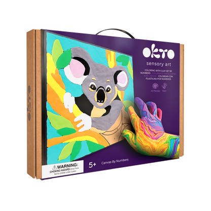 OKTO Clay by Numbers — Koala — (~11.4×11.4 in) — Ages 5+