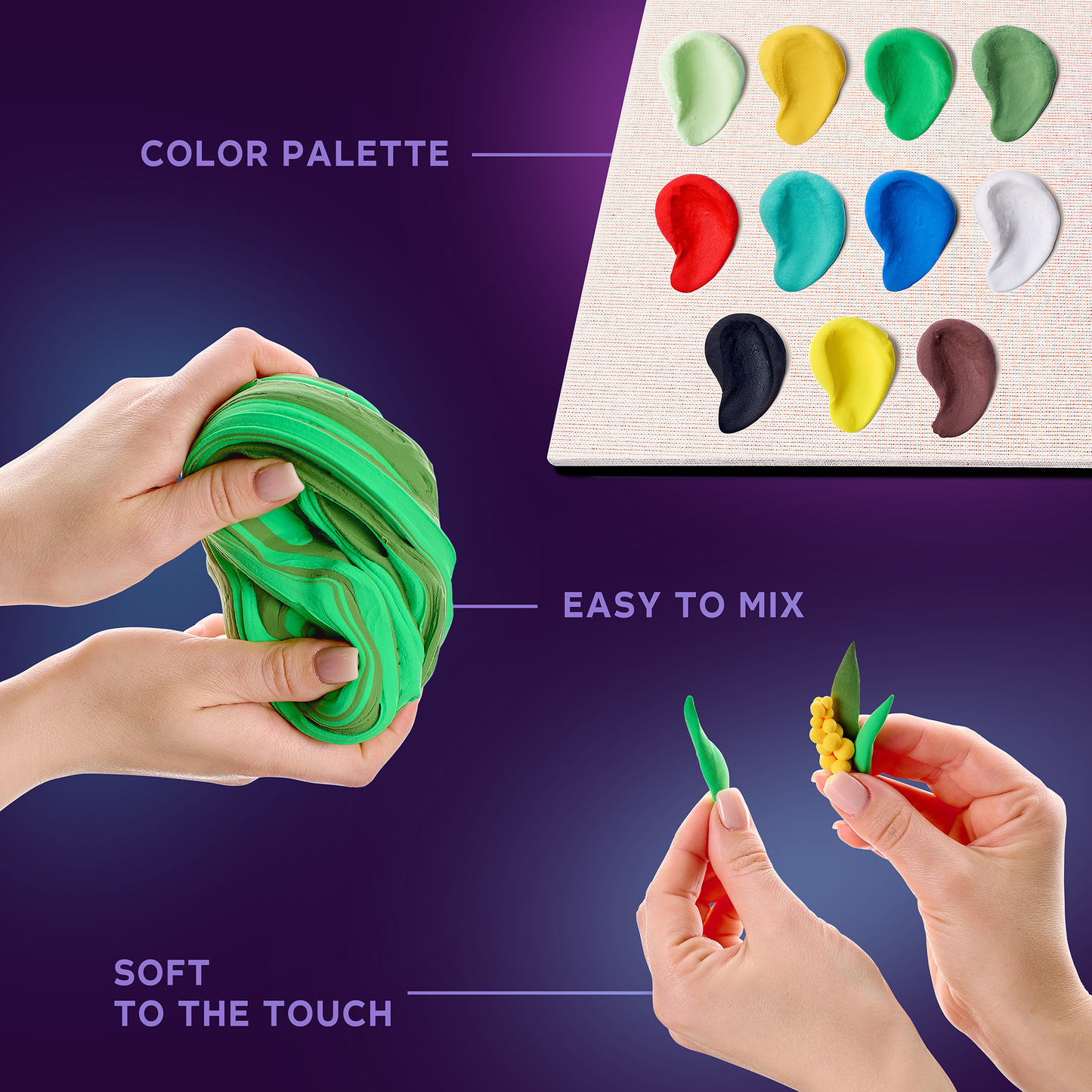 OKTO Air-Dry Clay 3D Painting Kit – 3D Picture Macaw (11.4 x 11.4 in)