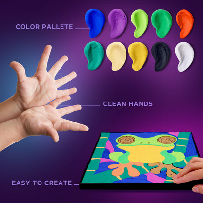 OKTO Clay-by-Numbers Kit – “Frog” (11.4” x 11.4”)