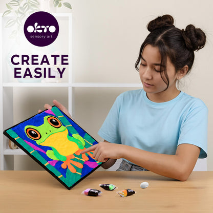 OKTO Clay-by-Numbers Kit – “Frog” (11.4” x 11.4”)