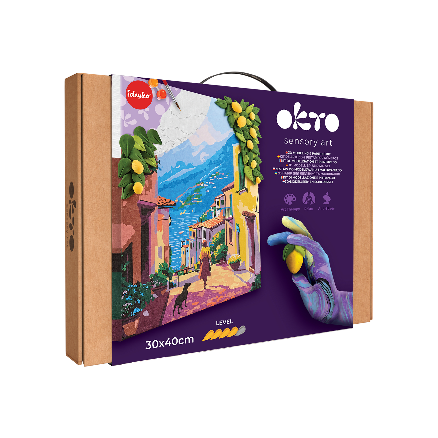 OKTO Air-Dry Clay 3D Painting Kit – Kit Lemon Weekend (11.8 x 15.7 in)