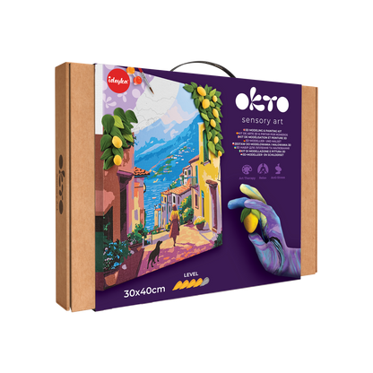 OKTO Air-Dry Clay 3D Painting Kit – Kit Lemon Weekend (11.8 x 15.7 in)