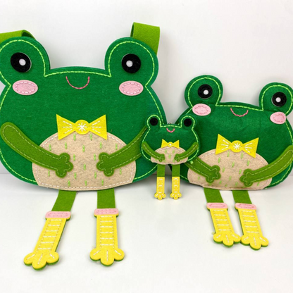 APLI Krapli - APLI Krapli Sewyourself Felt Toy Kit . Sewing A Bag Toy And Keychain Frog Precut Felt Stuffing Thread & Safe Needle Ages 6+