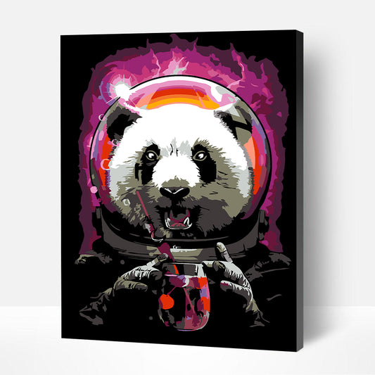 Artwille DIY Paint by Numbers for Adults and Kids - Panda Astronaut