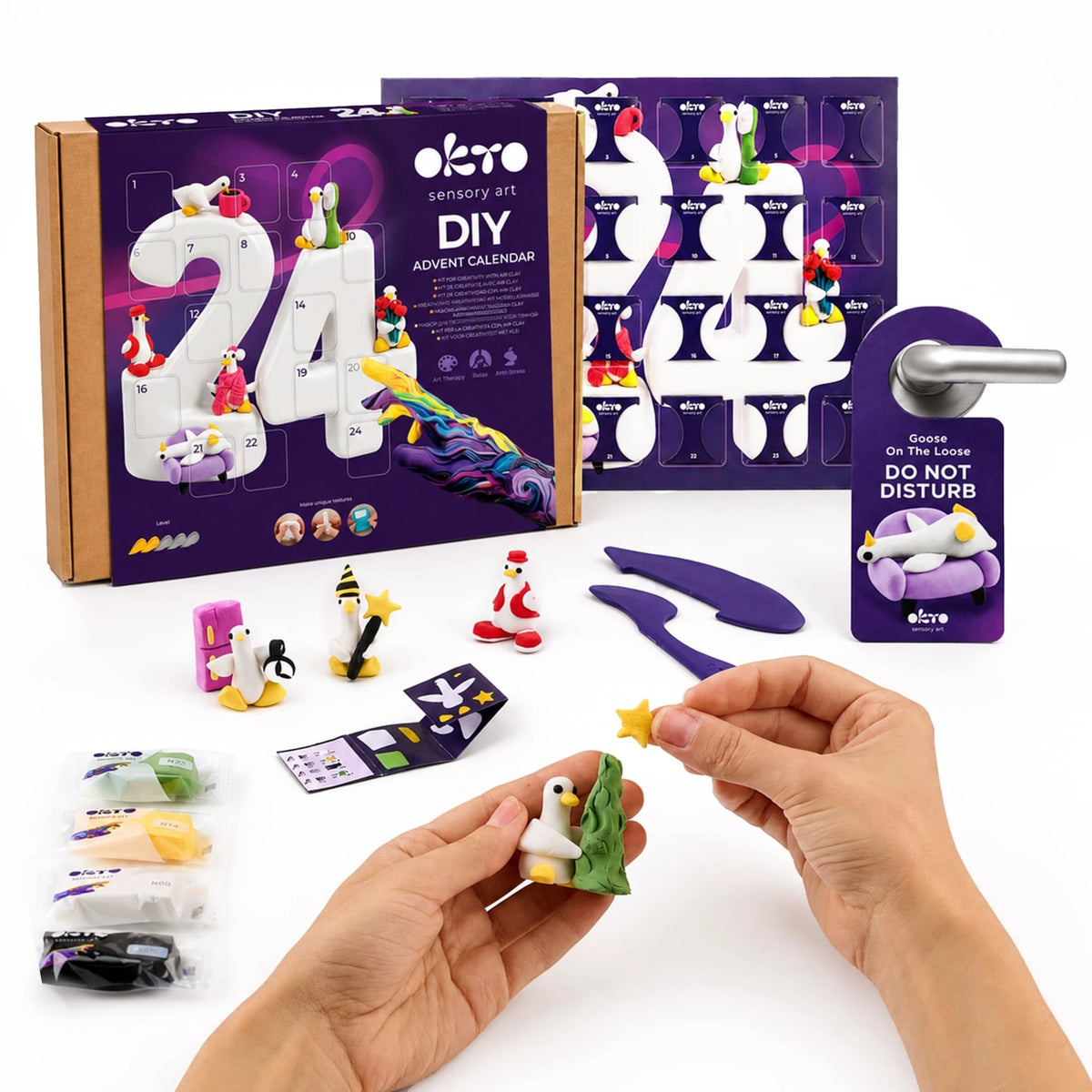 OKTO DIY Advent calendar 24 days with Goose