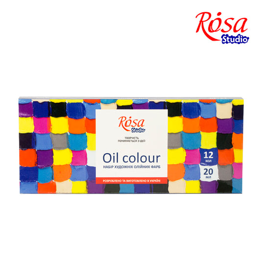 Oil paint set 12*20 ml/0.68oz, ROSA Studio