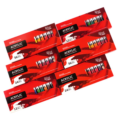 ROSA Studio Acrylic Paint Set - 12x10 ml, Tubes