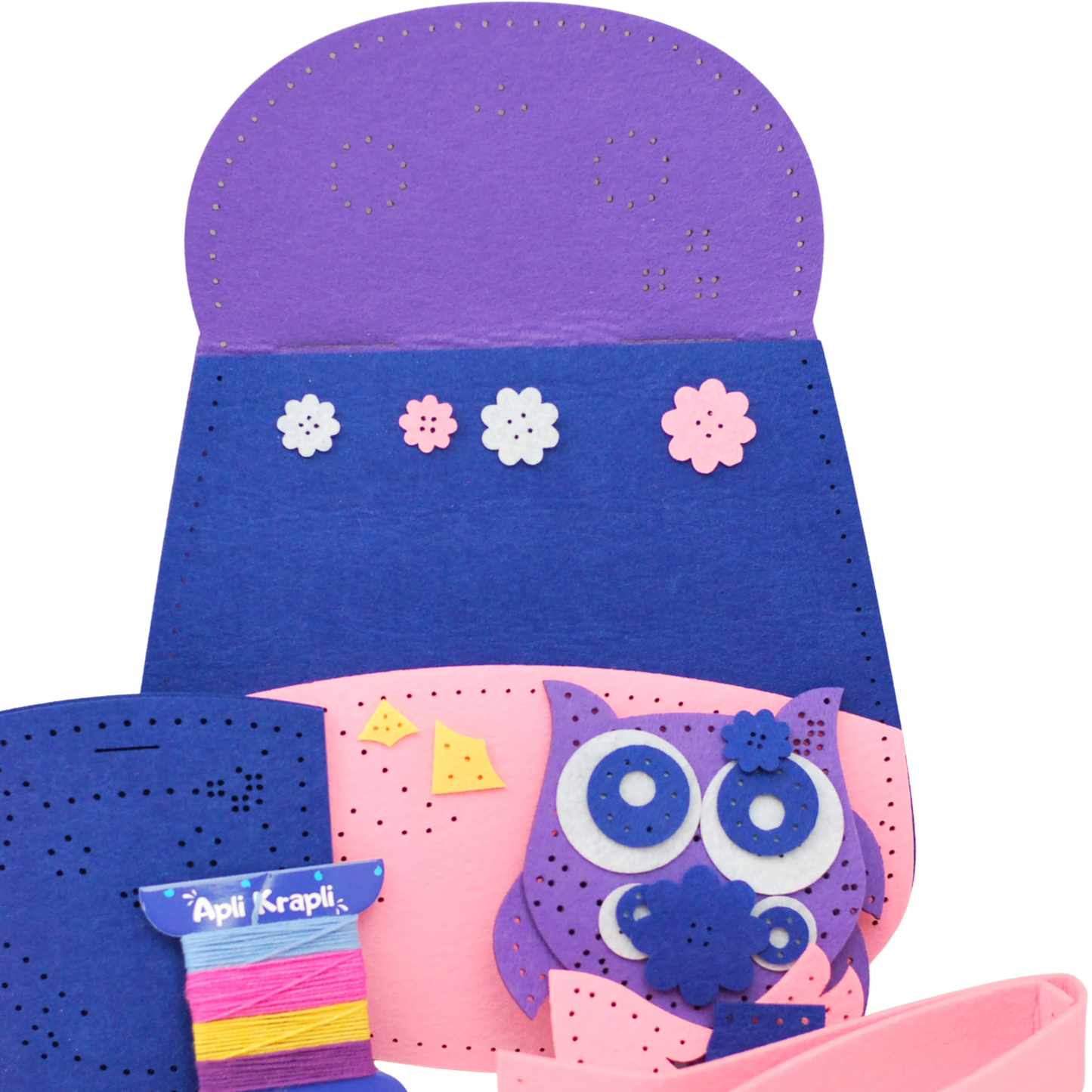 APLI Krapli - APLI Krapli Sewing Patterns Bag & Keychain Owl Printable Templates Materials Not Included Ages 10+