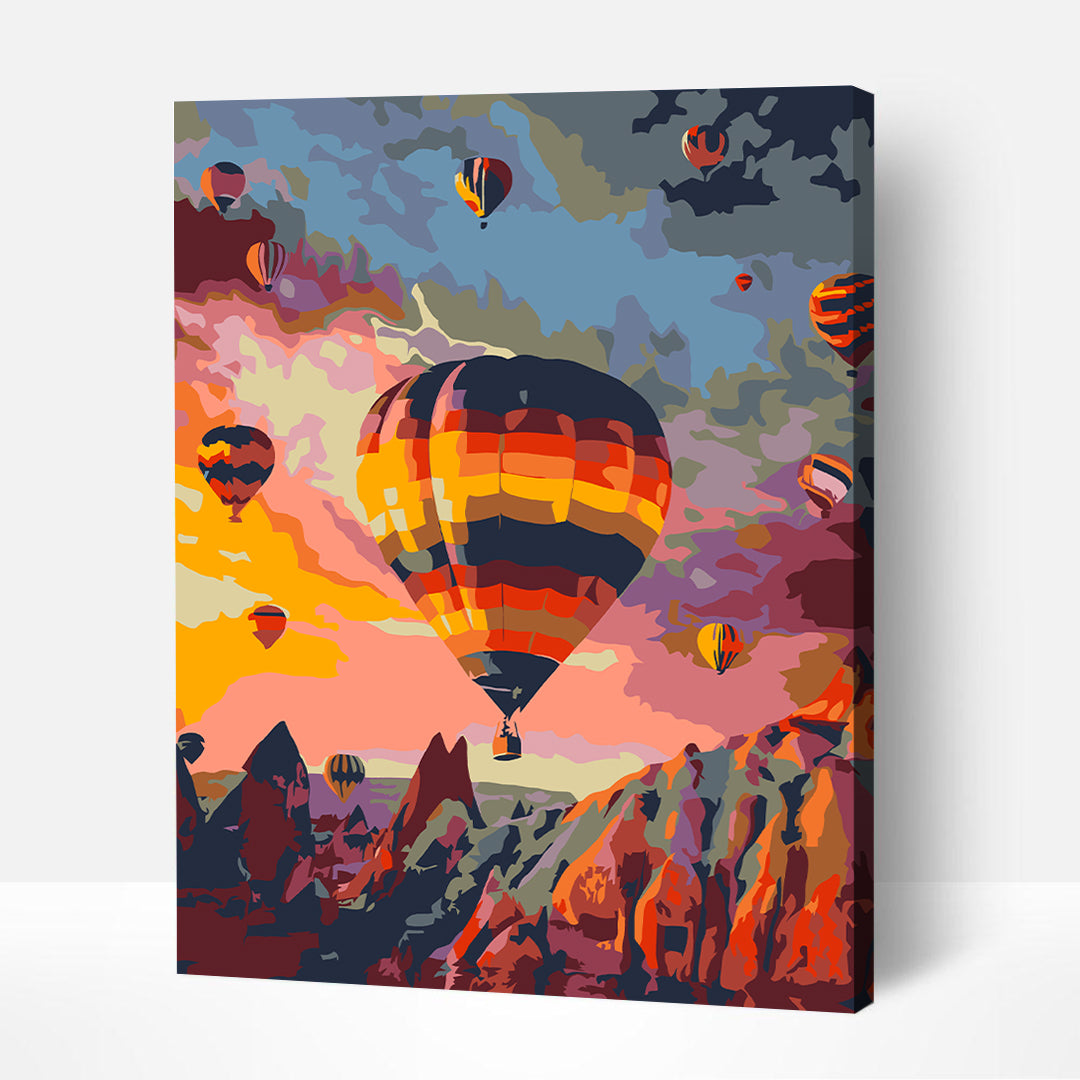 Artwille DIY Paint by Numbers for Adults and Kids - Flight over the Rocks