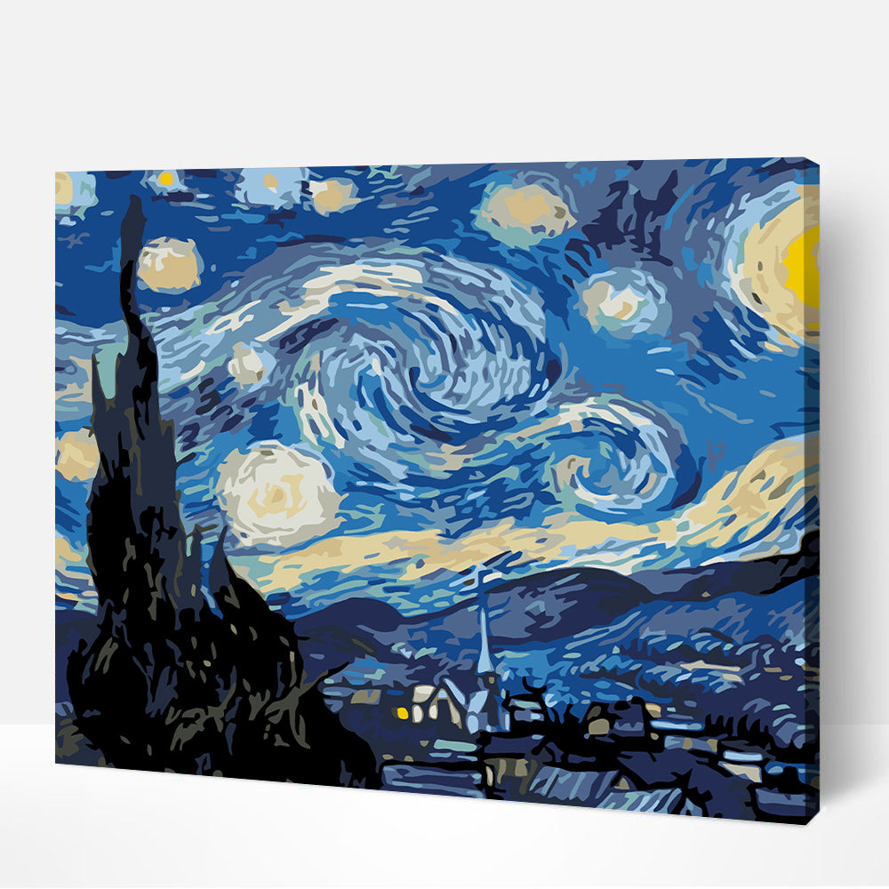 Artwille DIY Paint by Numbers for Adults and Kids - Starry night