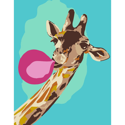 Artwille DIY Paint by Numbers for Adults and Kids - Cool giraffe