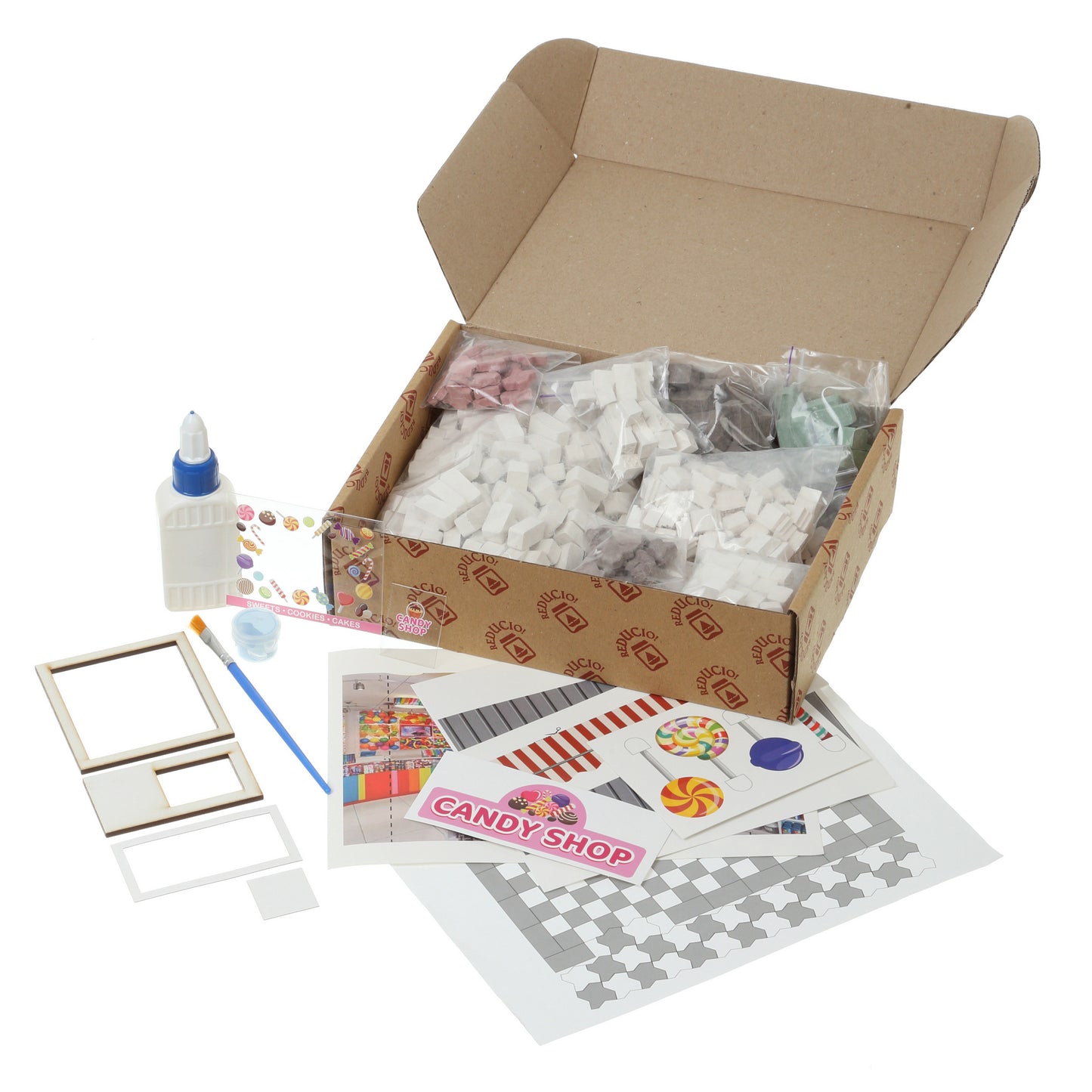 Mini Bricks Construction Set - Candy Shop