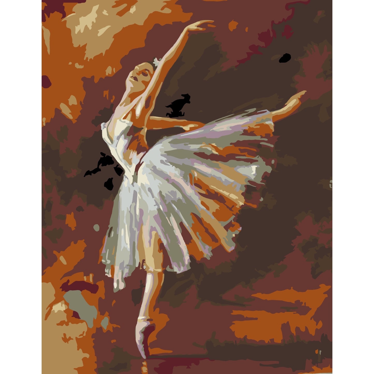 Artwille DIY Paint by Numbers for Adults and Kids - The dancer bends