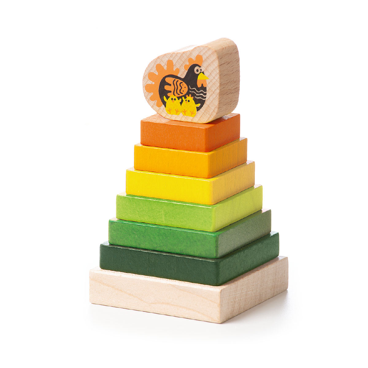 Wise Elk/Cubika Wooden Toy - Stacking Tower LD-15