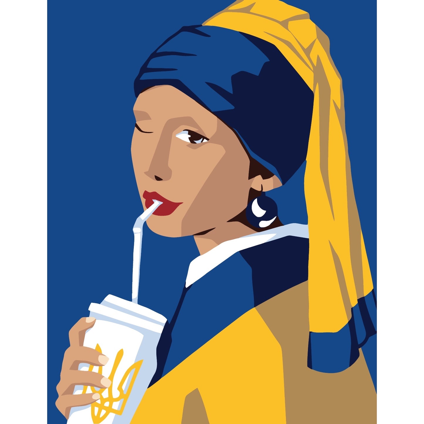 Artwille DIY Paint by Numbers for Adults and Kids - Ukrainian Woman with a Pearl Earring