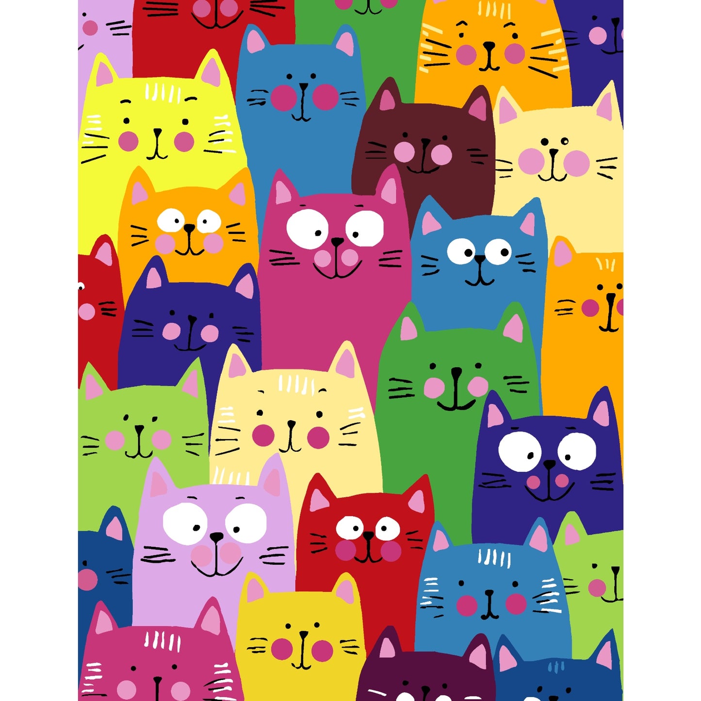 Artwille DIY Paint by Numbers for Adults and Kids - Happy Cats