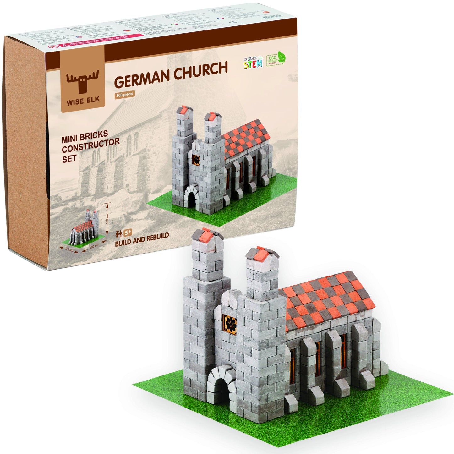 Mini Bricks Construction Set - German Church