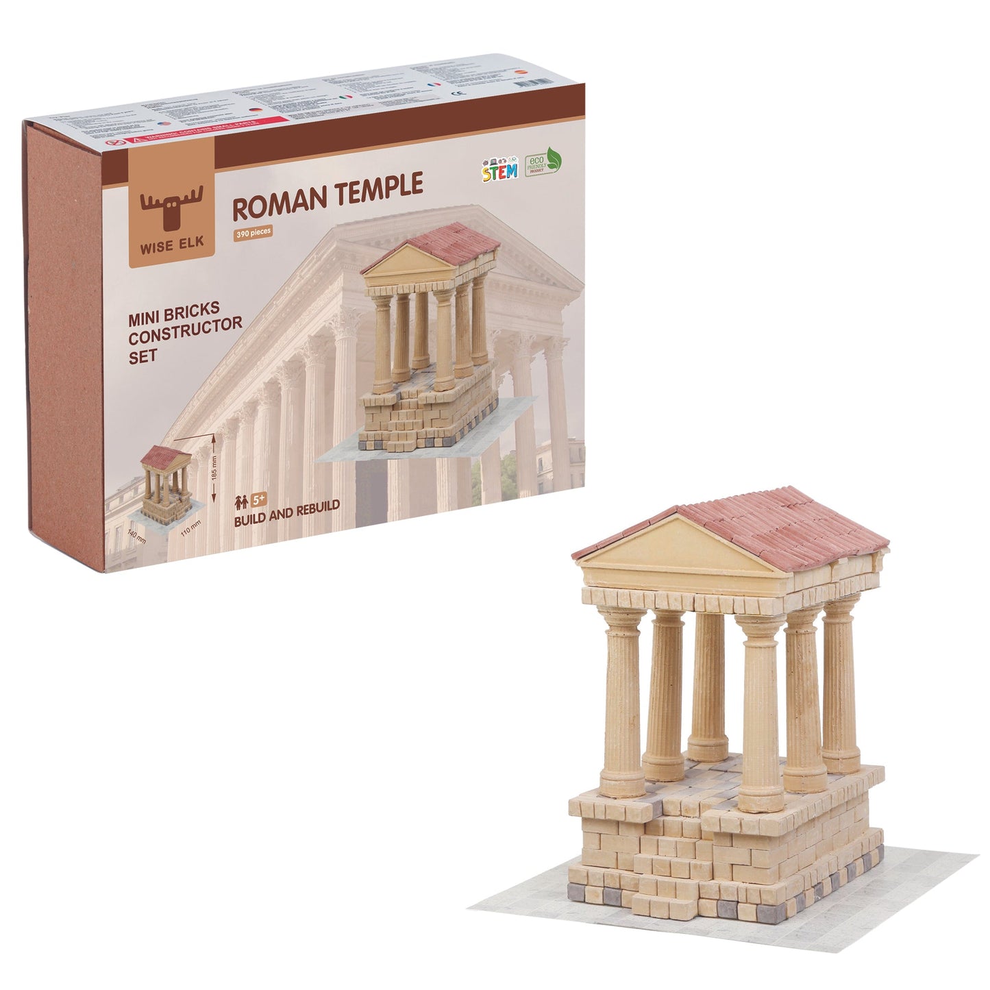 Mini Bricks Construction Set - Roman Temple