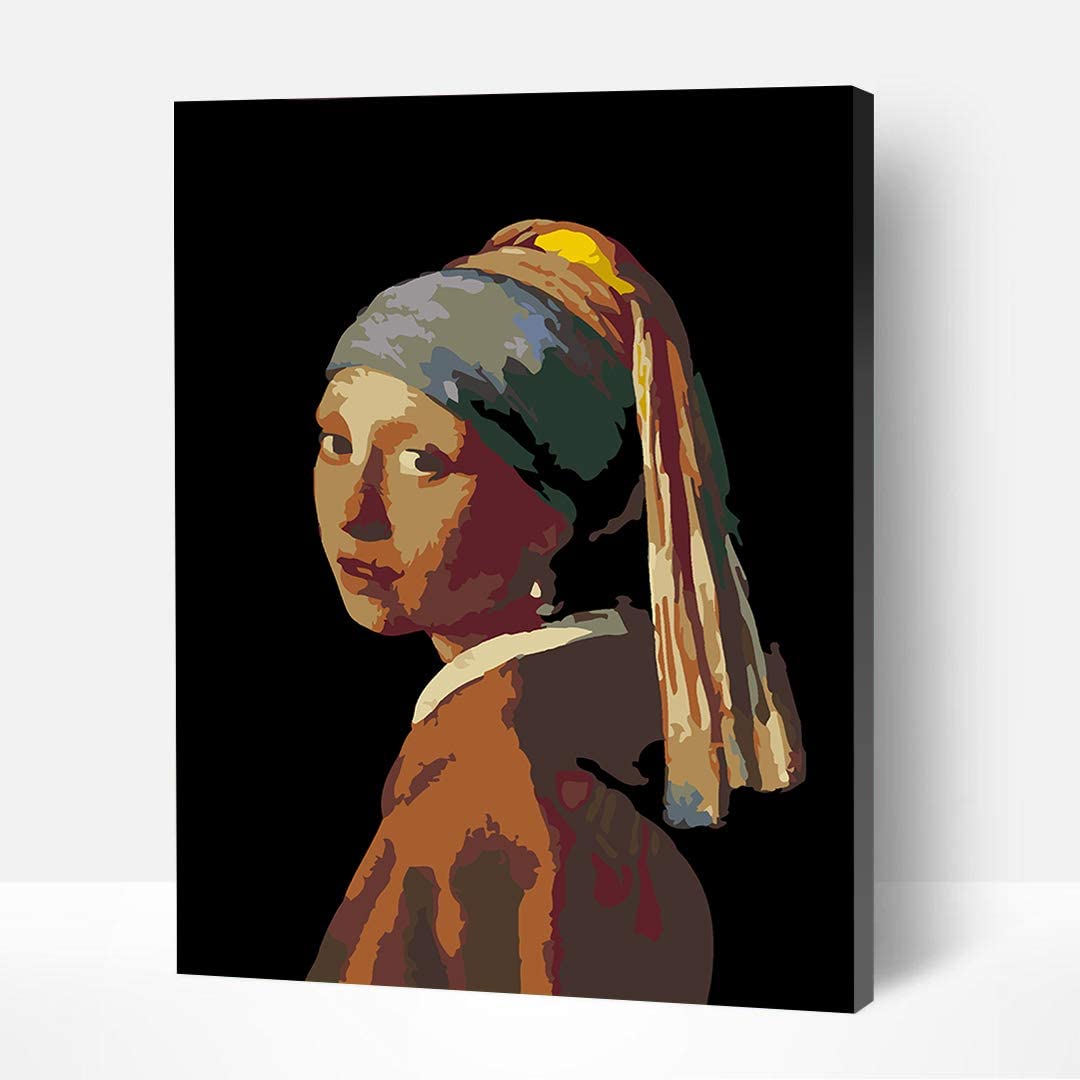 Artwille DIY Paint by Numbers for Adults and Kids - Girl with a pearl earring