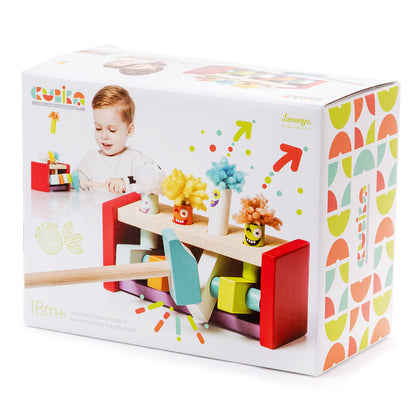 Wise Elk/Cubika Wooden Toy - Jumping Clowns