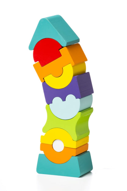 Wise Elk/Cubika Wooden Toy - Flexible Tower LD-9