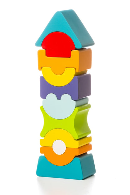 Wise Elk/Cubika Wooden Toy - Flexible Tower LD-9