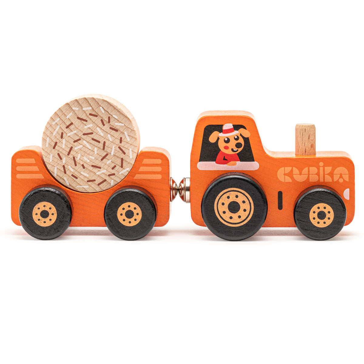 Wise Elk/Cubika Wooden Toy - Tractor