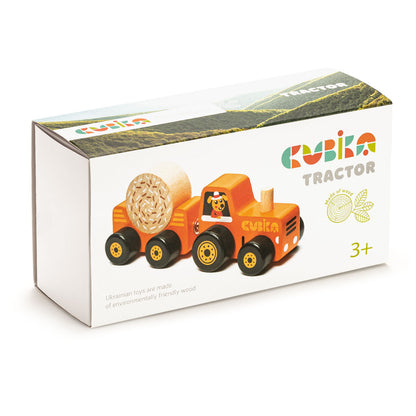 Wise Elk/Cubika Wooden Toy - Tractor