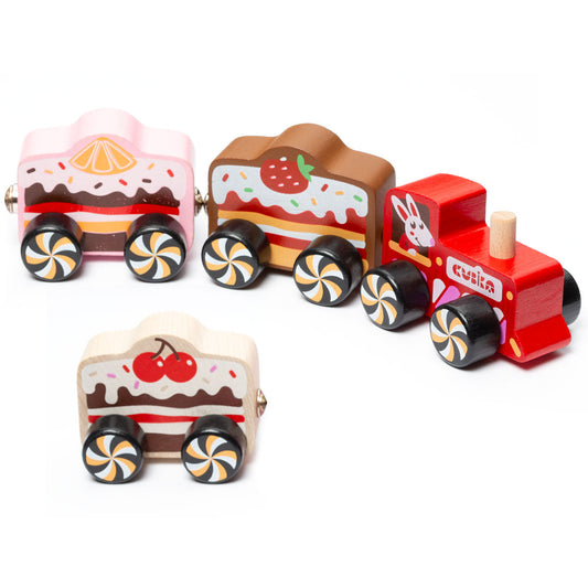 Wise Elk/Cubika Wooden toy - Train Cakes