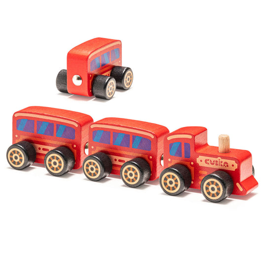 Wise Elk/Cubika Wooden toy - Train Cubika