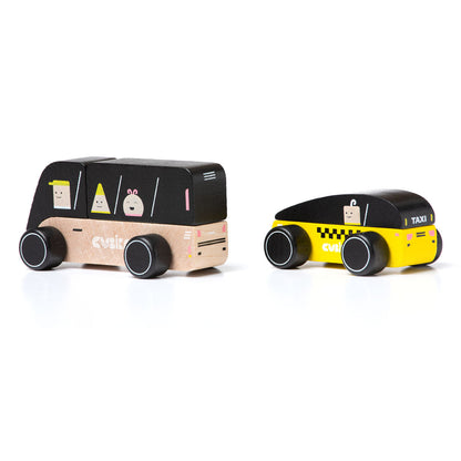 Wise Elk/Cubika Wooden toy - City transport