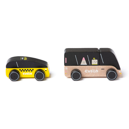 Wise Elk/Cubika Wooden toy - City transport